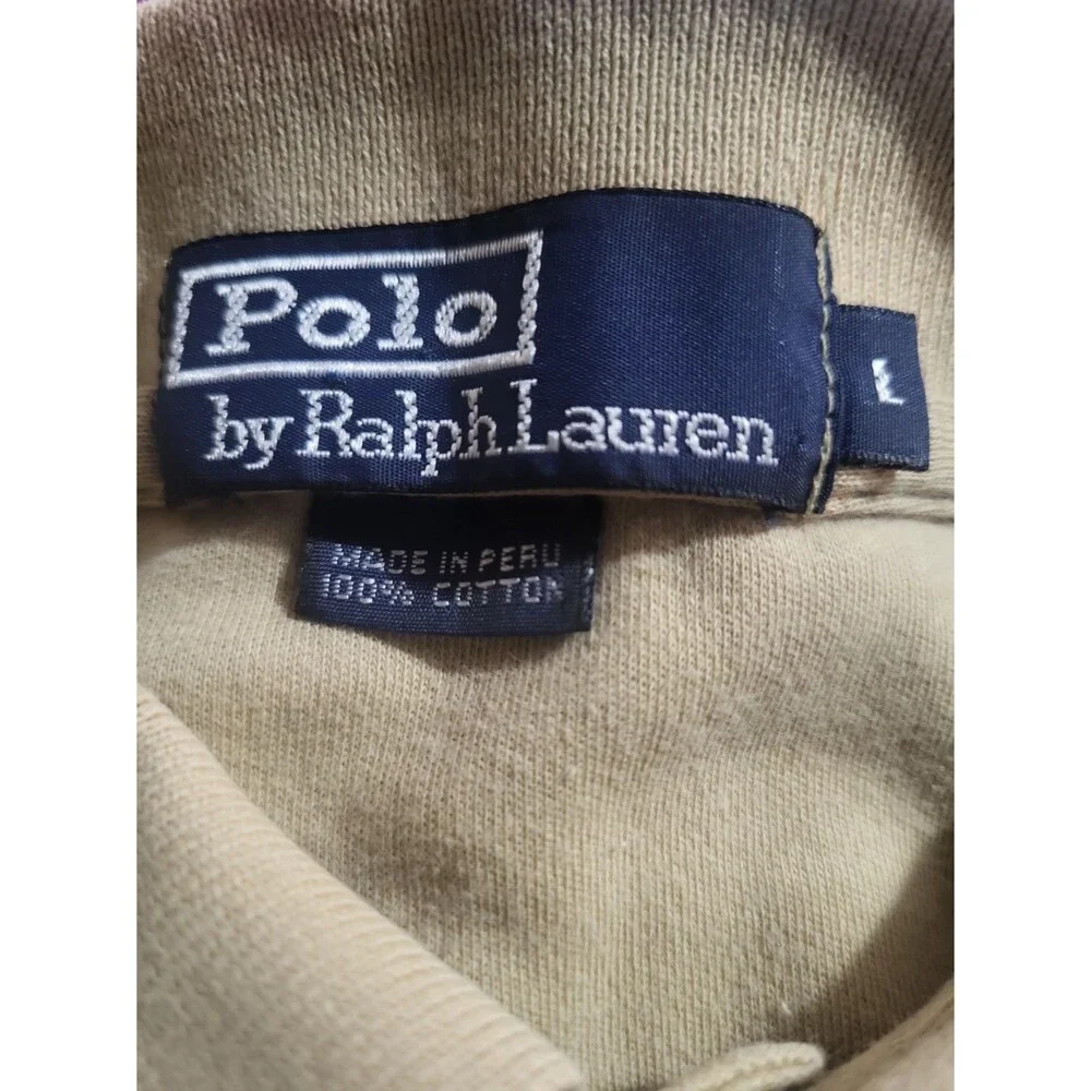(#L6) Polo By Ralph Lauren Short Sleeve Size Men's Large Brown